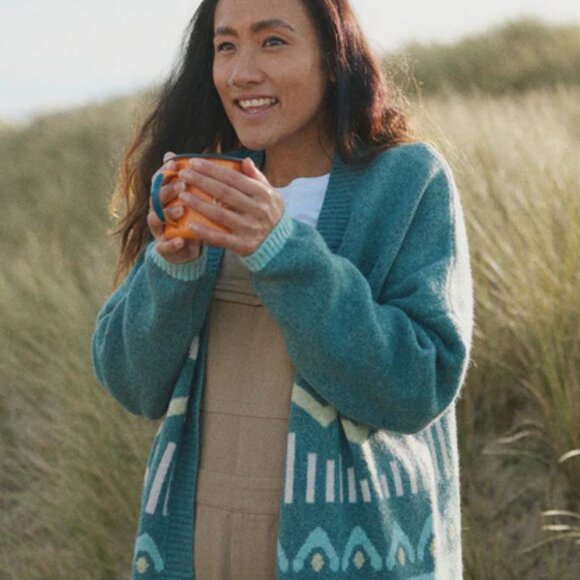 NWT Passenger Clothing Nettle Recycled Knitted Cardigan - Picture 2 of 9